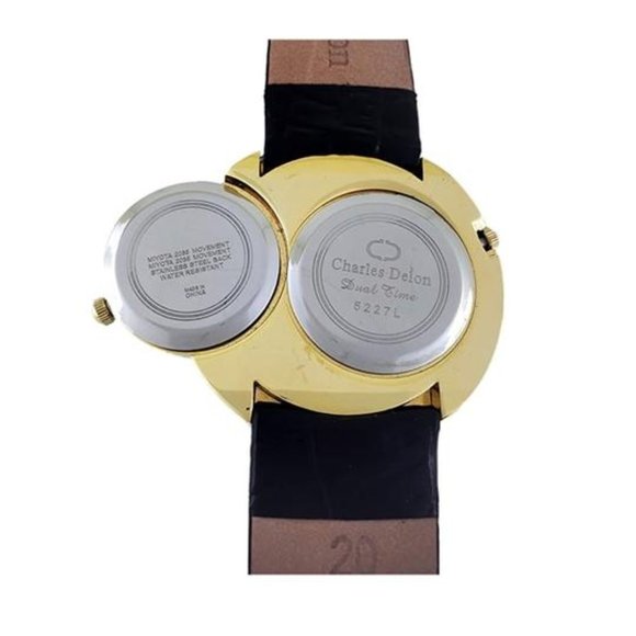 Charles Delon Dress/Formal Style Gold/Black Watch - Picture 3 of 3